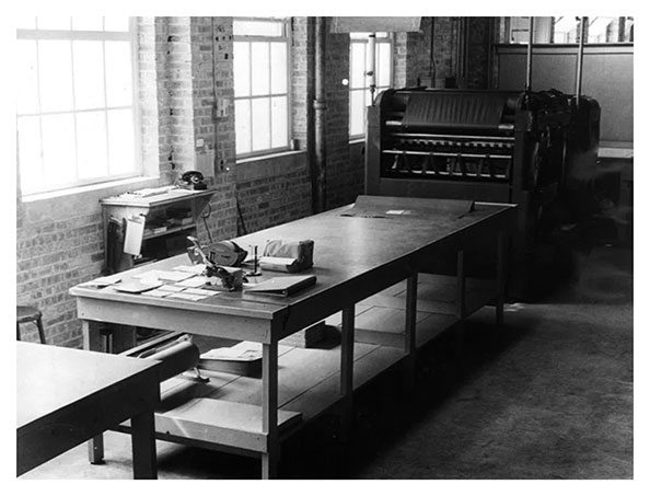 Machinery on Cushing Shop Floor, Circa 1930's