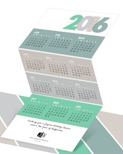 7 unique holiday printing ideas 2 business holiday card trifold calendar