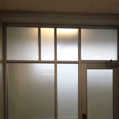 Privacy Film Installed In Healthcare Office