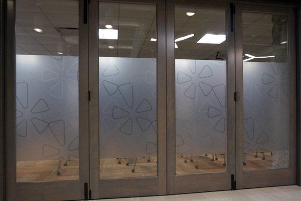 Decorative Privacy Film Installed at Yelp Offices