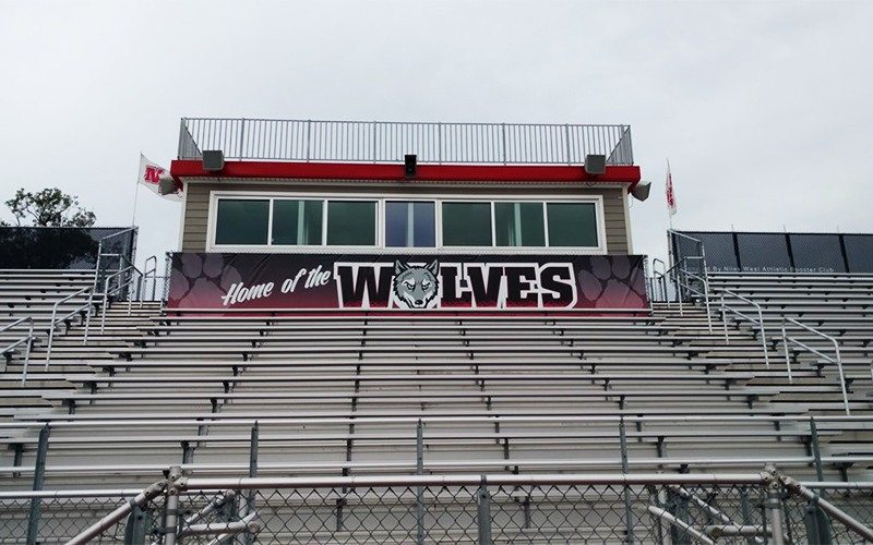 Bleacher Banner at Niles West High School