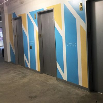 Wall Graphics Outside of Elevator