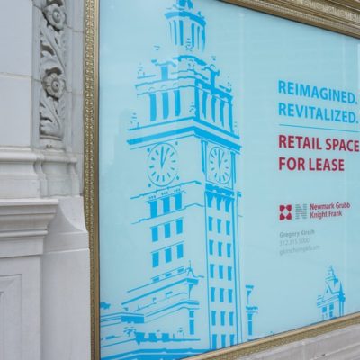Wrigley Building ReImagined Window Signage