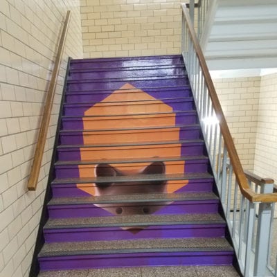 Enhance Your School Hallways With Stair Graphics
