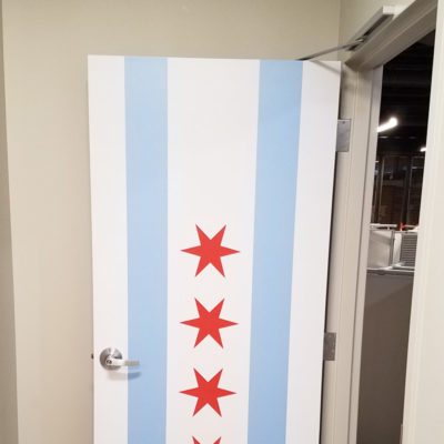 Door Decal at Oh Yes Chicago