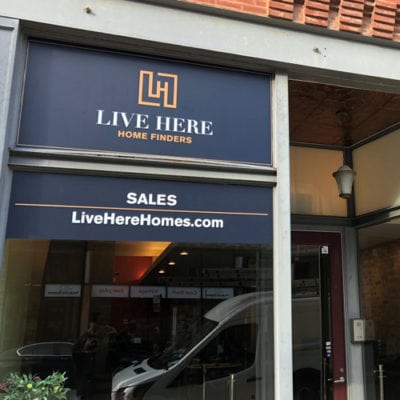 Storefront Graphics at Live Here Chicago
