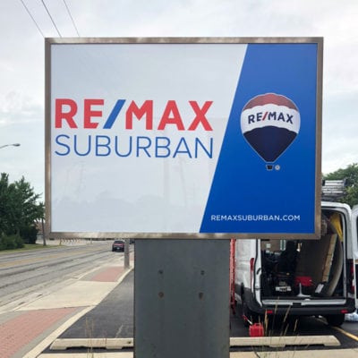 ReMax Outdoor Signage Close Up View