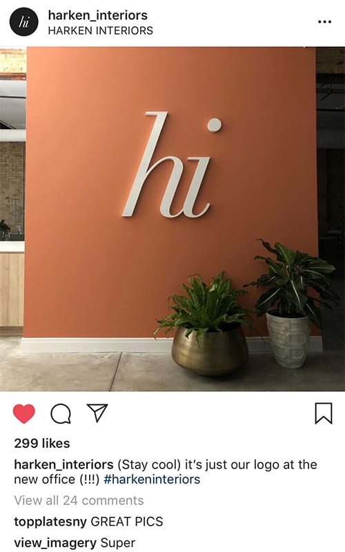 Harken Interiors Instagram