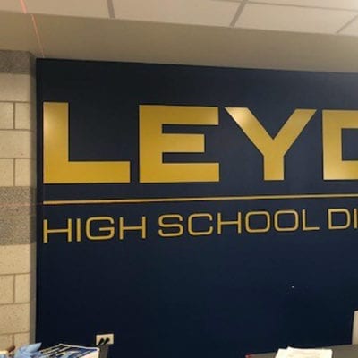 Dimensional Lettering Installed at Leyden High School