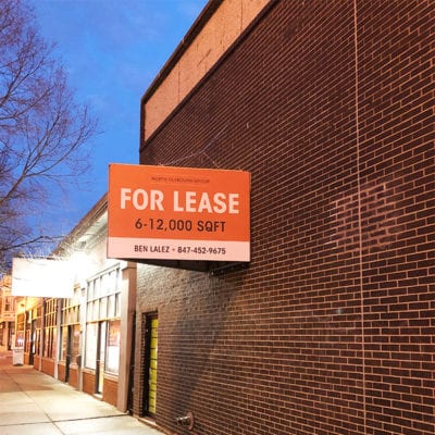 For Lease Signage at North Clybourn Group