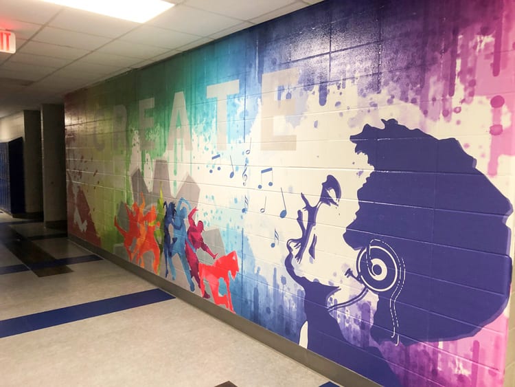 The Power of School Branding 4 Wall Graphics Jack Hille Middle School
