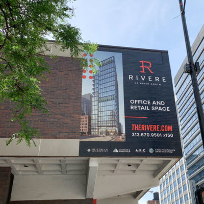 Large Building Banner Installed for Friedman Properties