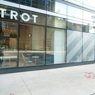 Wide Image of Window Graphics at Foxtrot