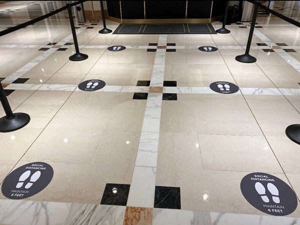 Floor Graphics for Social Distance
