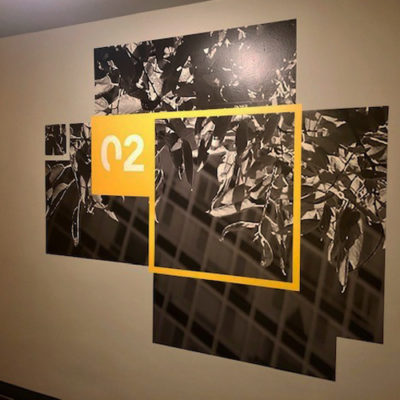 Cushing Printed and Installed the Hallway Graphics.